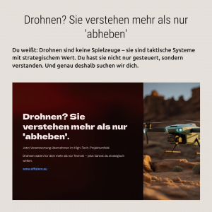 Drohnen? Sie verstehen mehr als nur 'abheben